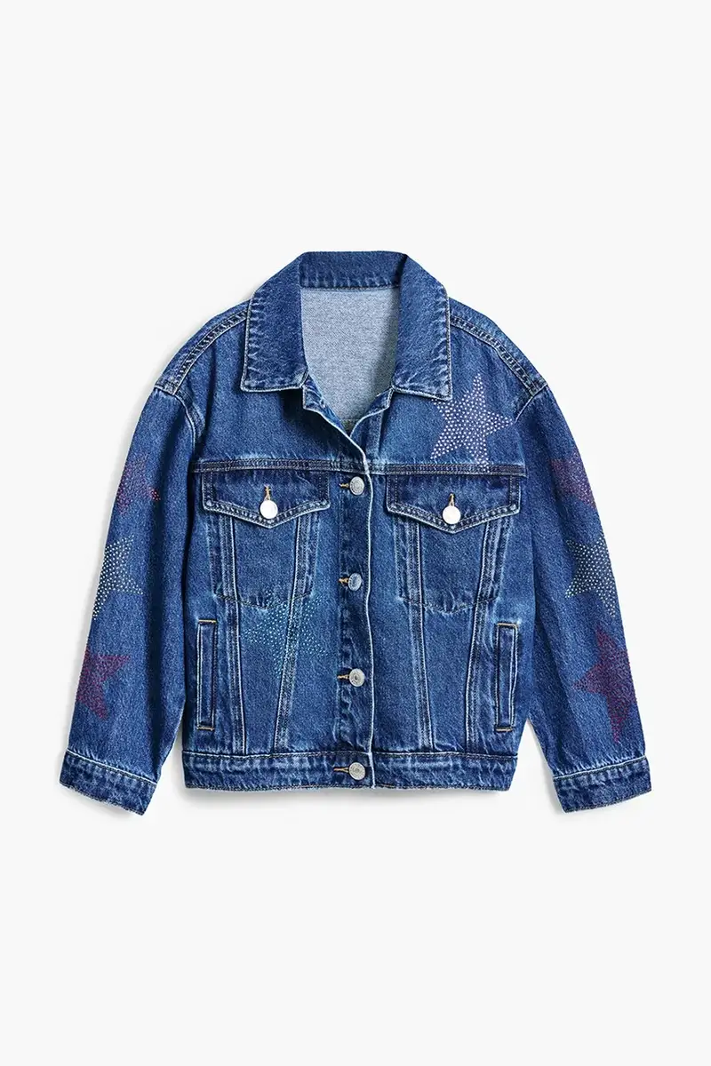 giacca jeans bambino/a colore blu navy 25SGED02 miniatura 2