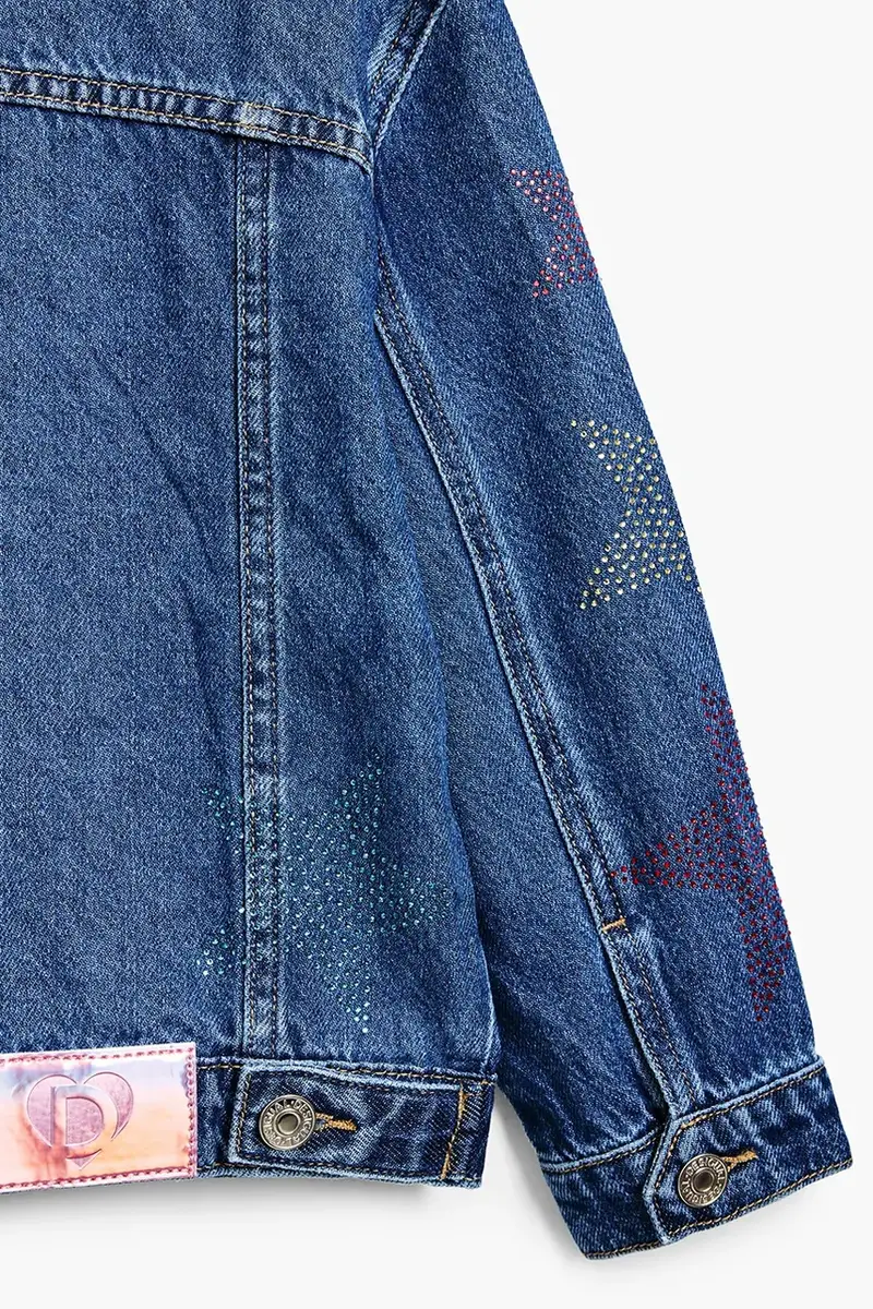 giacca jeans bambino/a colore blu navy 25SGED02 miniatura 4