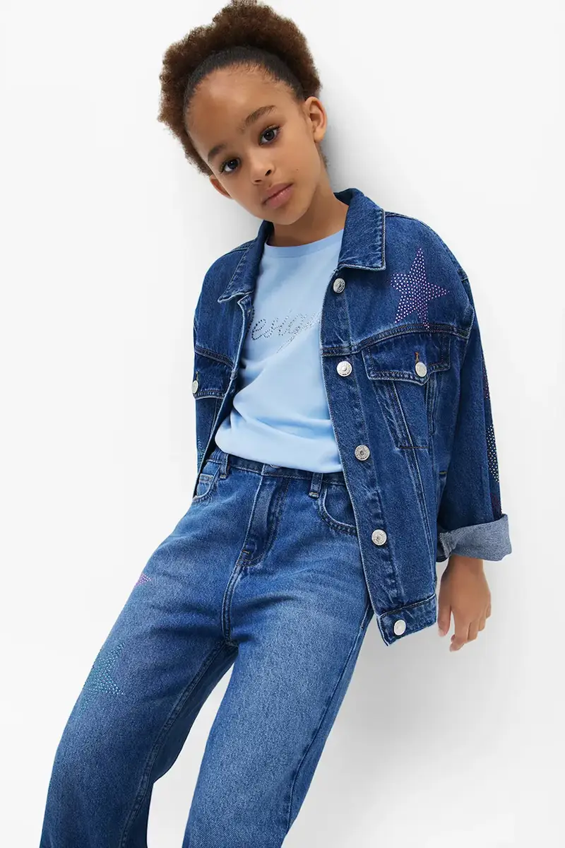 giacca jeans bambino/a colore blu navy 25SGED02