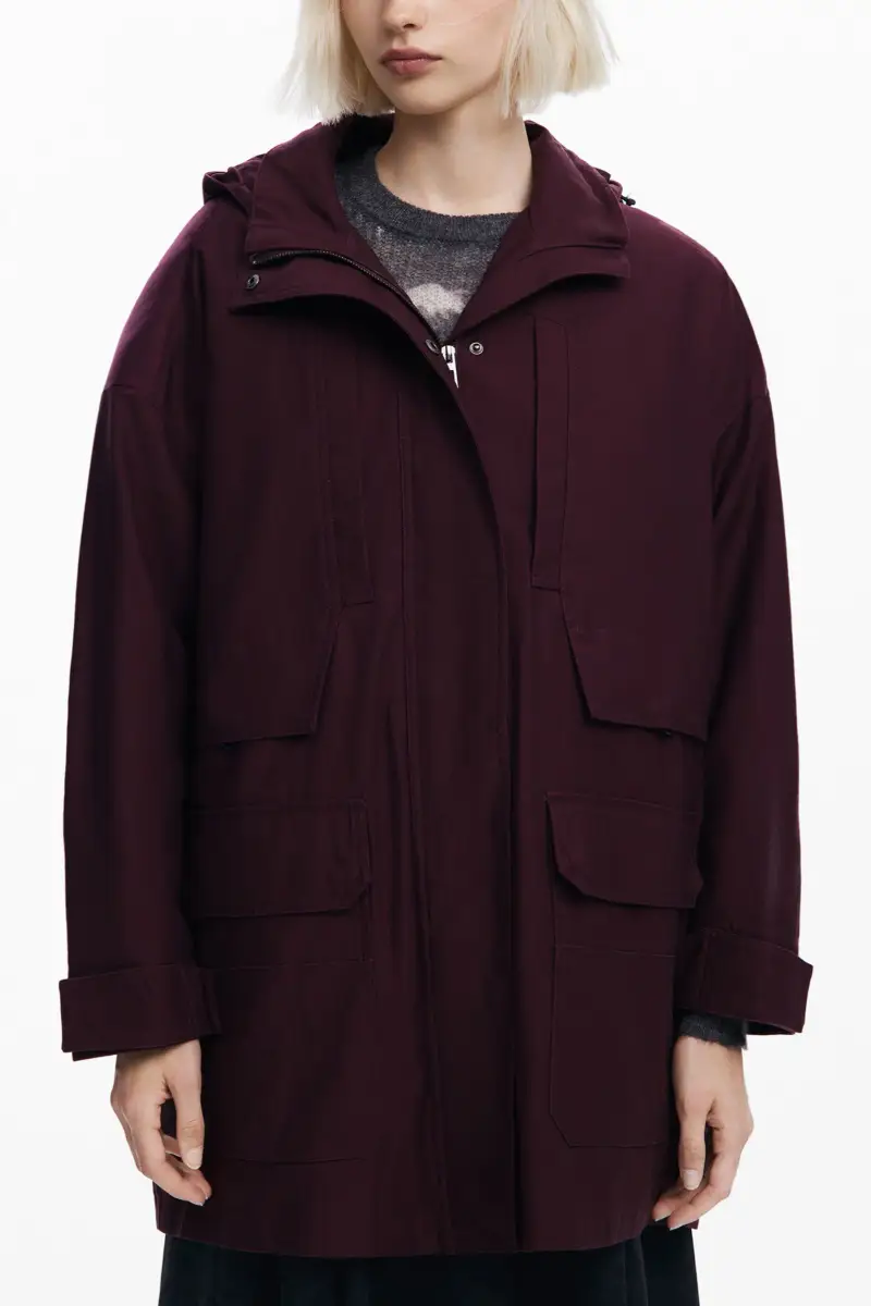 Giacca lunga con toppe RED miniatura 2