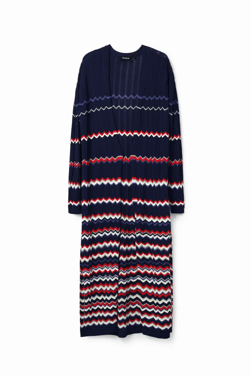 Giacca midi onde BLUE