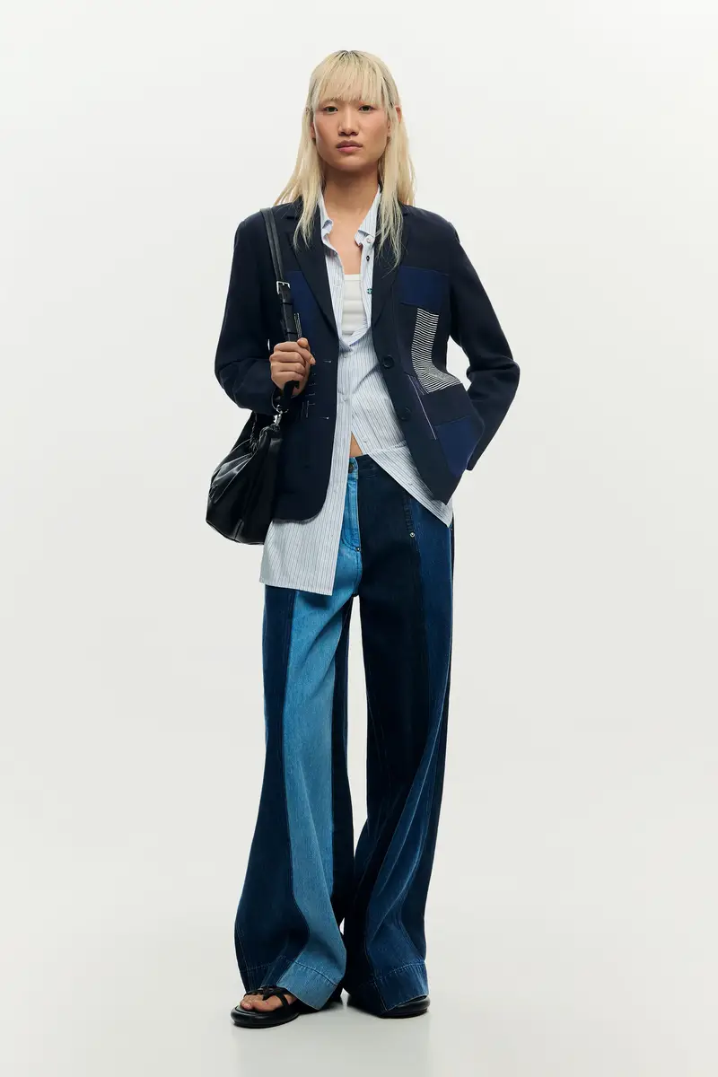 giacca patchwork BLUE miniatura 2