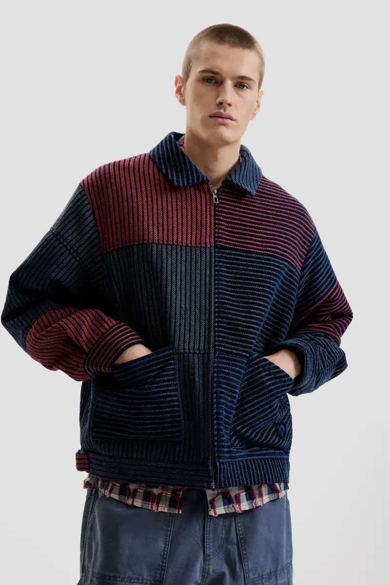 GIACCA SOPRABITO A RIGHE RED