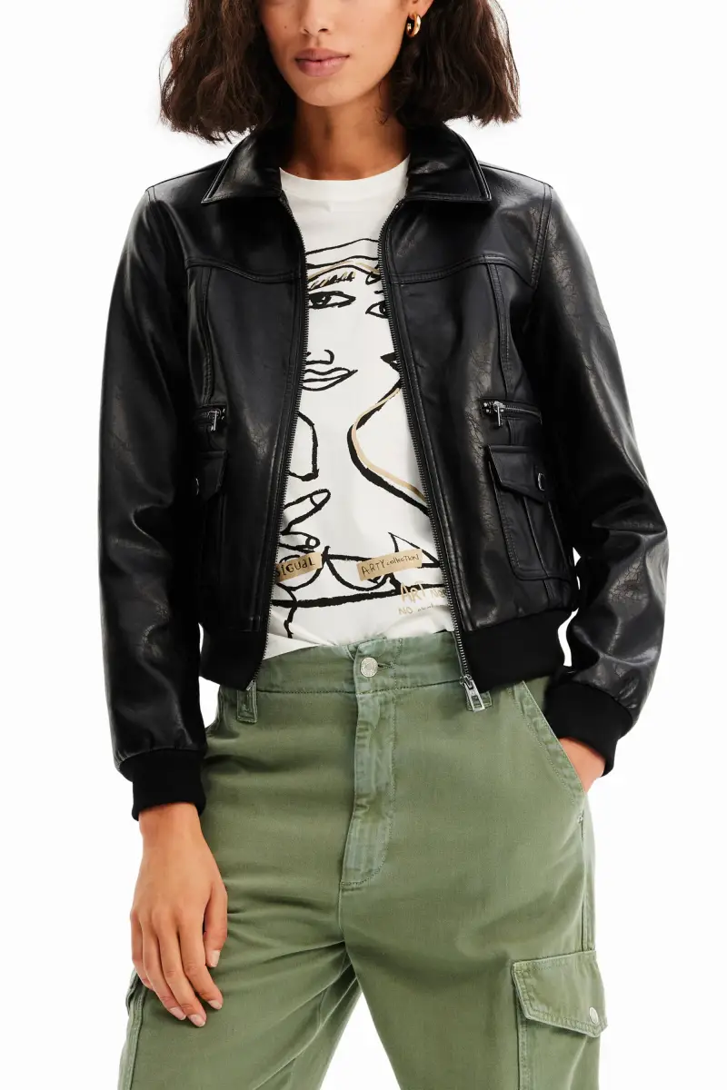 Giacca tasche retrÃ² BLACK miniatura 2