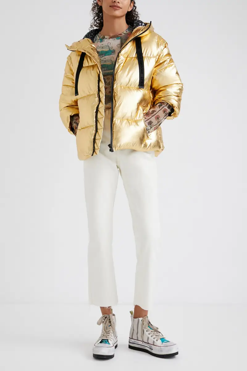 Giacca trapuntata con maniche staccabili YELLOW miniatura 2