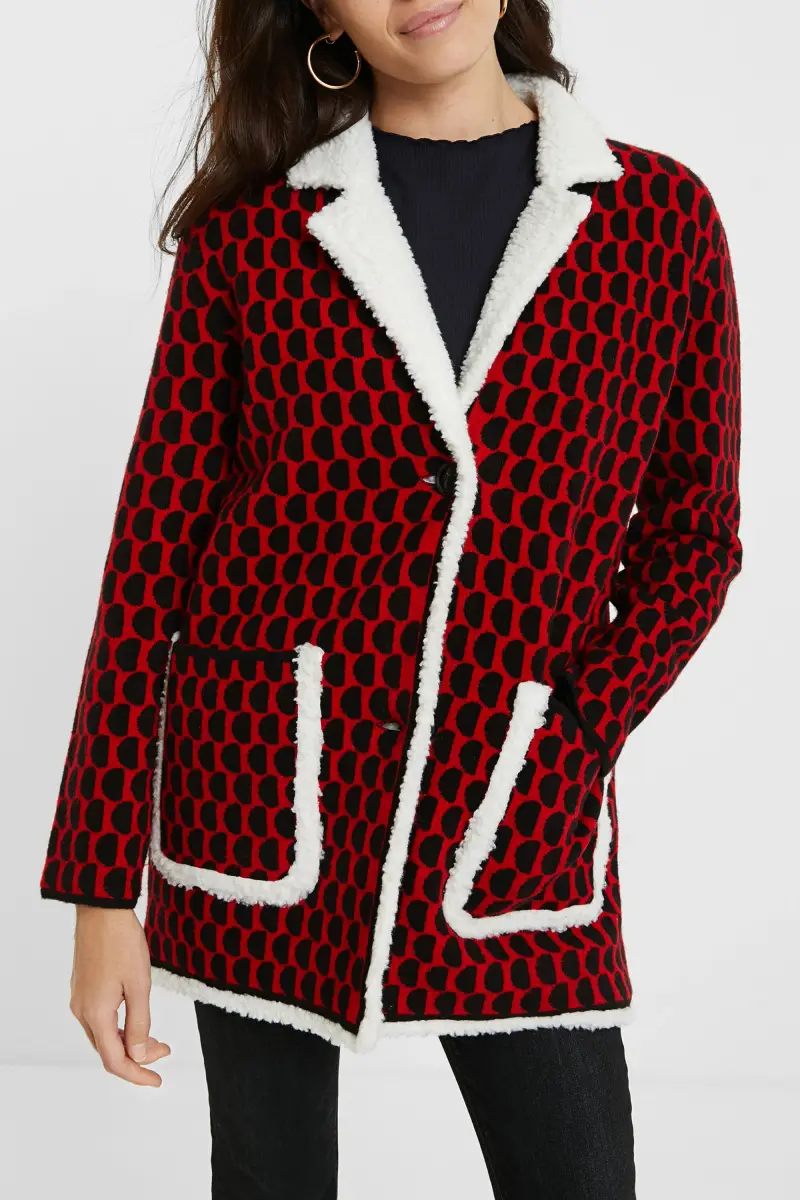 Giacca tricot sherpa RED miniatura 2