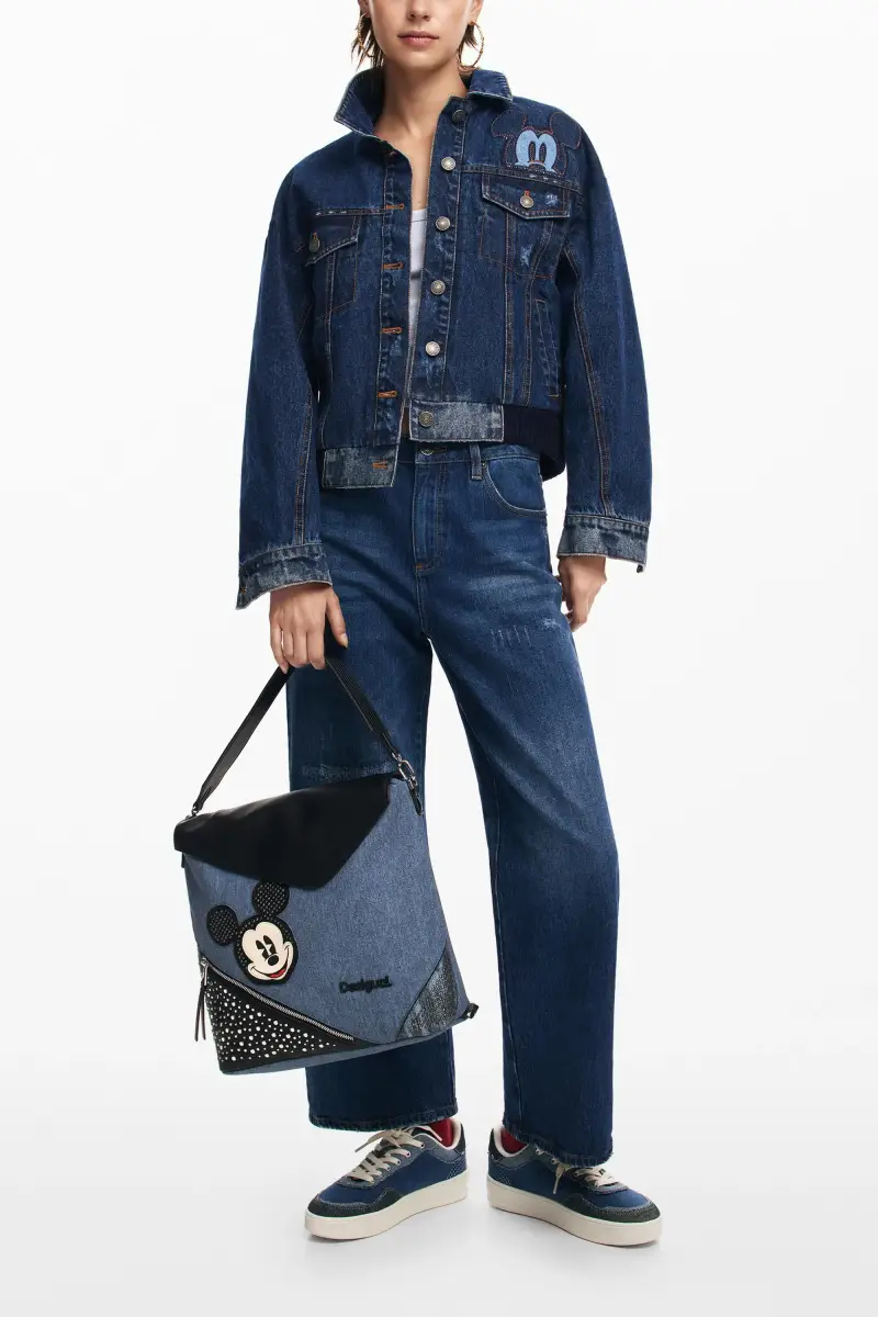 Giacca trucker con impunture Mickey BLUE miniatura 2