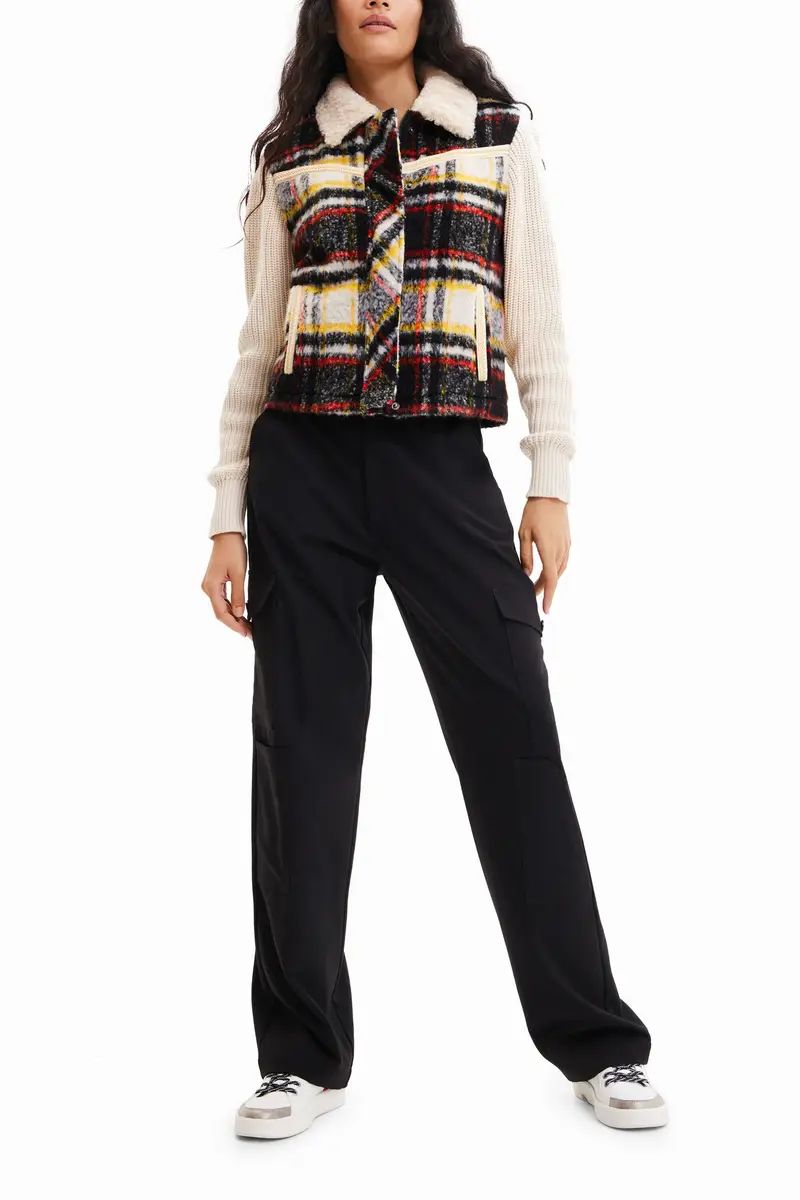 Giacca trucker shearling WHITE miniatura 2