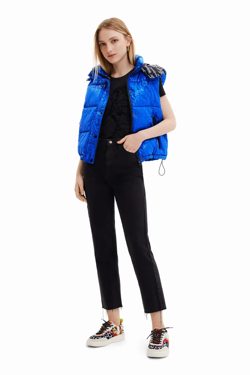 Desigual Gilet Blu 4068052 miniatura 2