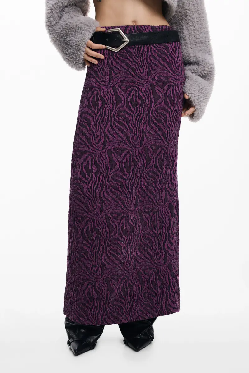 Gonna a tubino ondulata RED miniatura 2