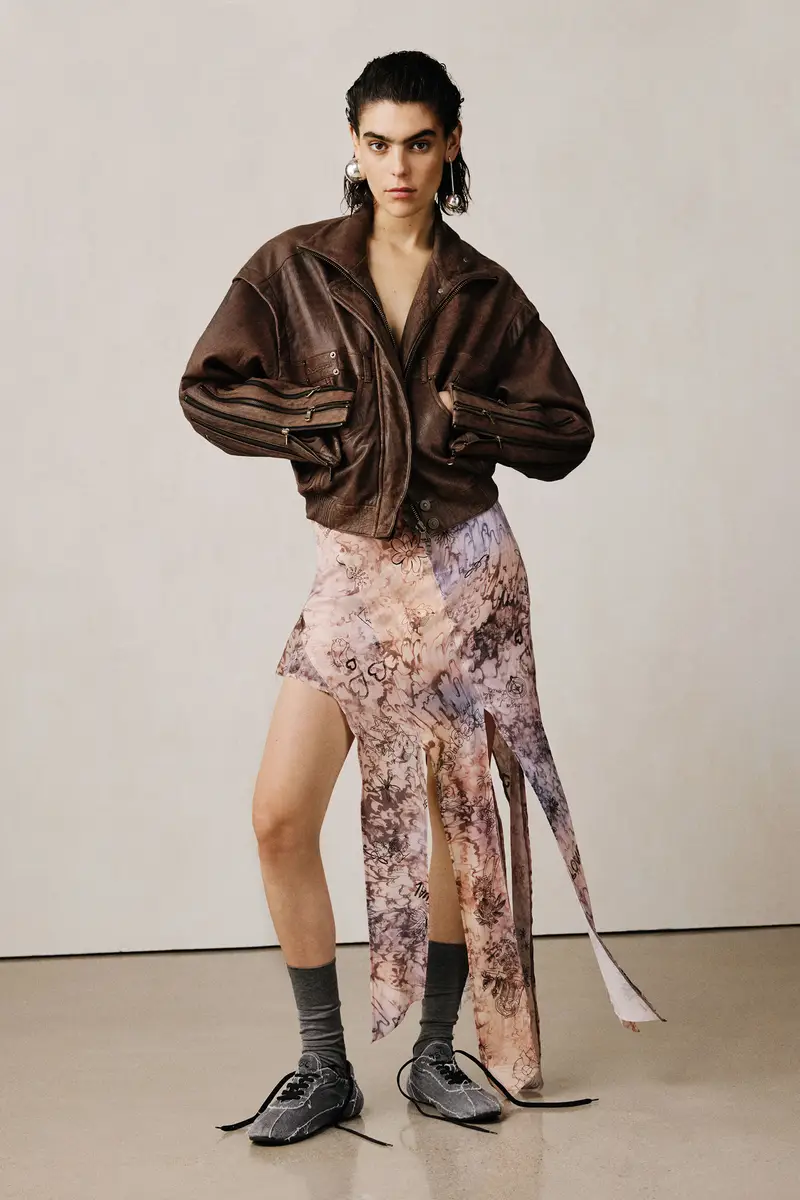 Gonna asimmetrica studio BROWN