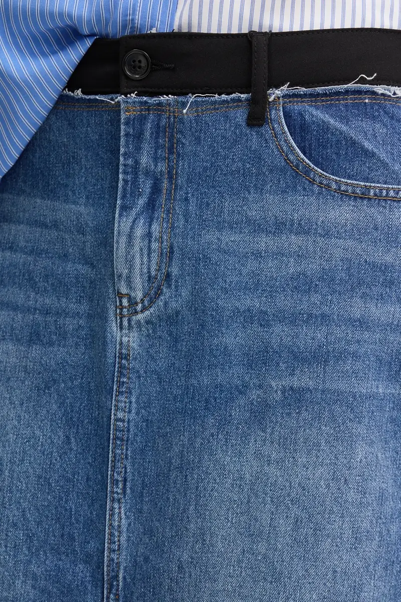 gonna CERVANTES colore blu 25SWFD02 miniatura 4