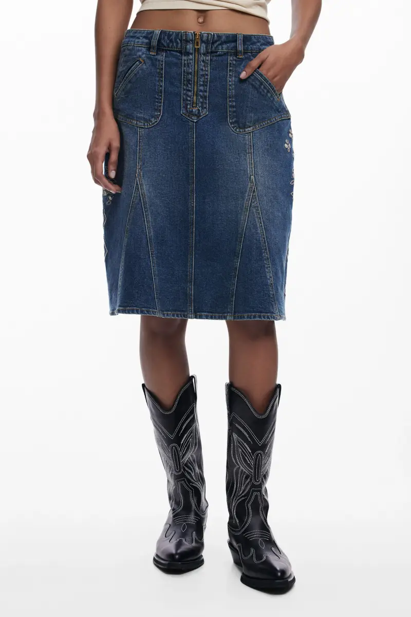 Desigual Jeans Blu 4191764 miniatura 2