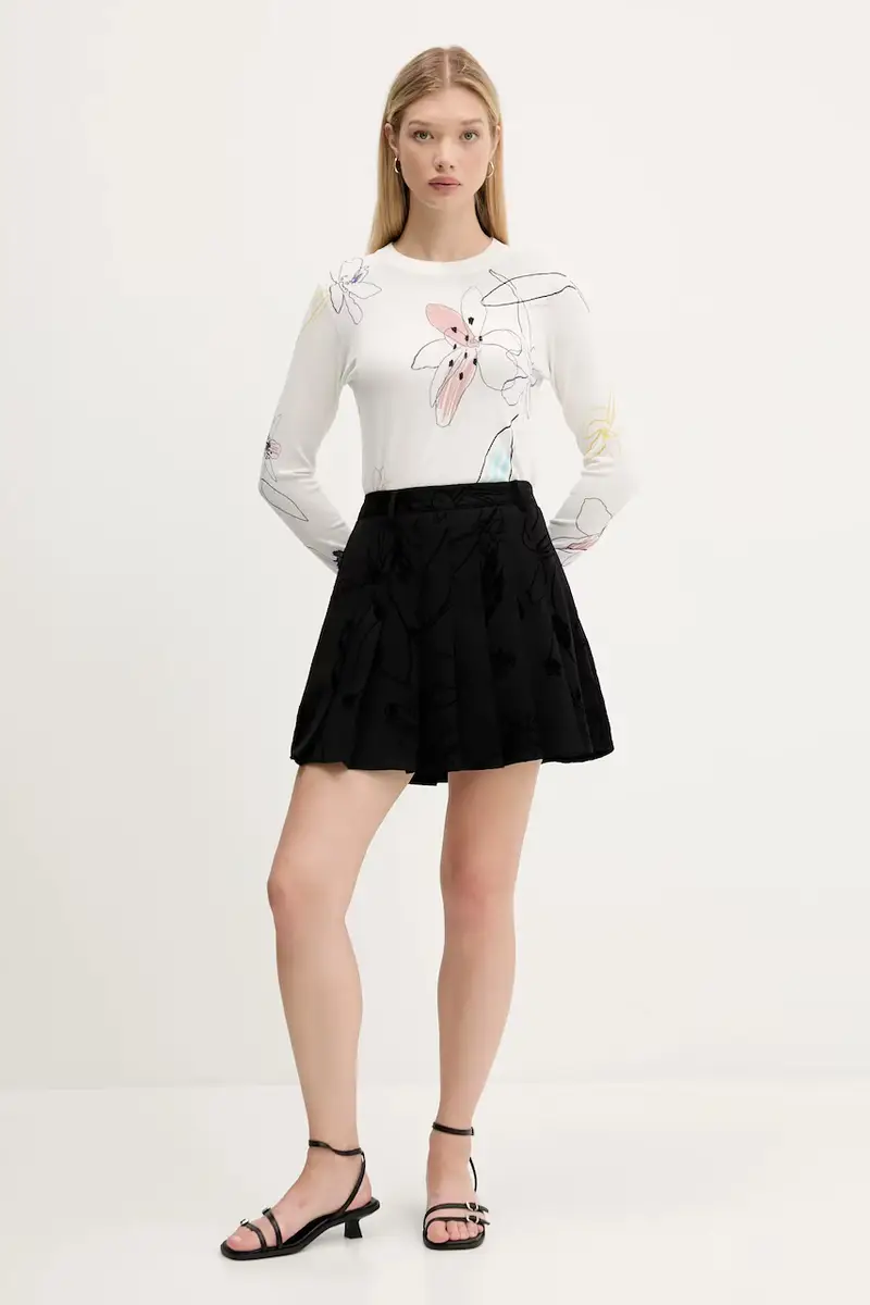 gonna FLOCK colore nero 25WWFW10 miniatura 2