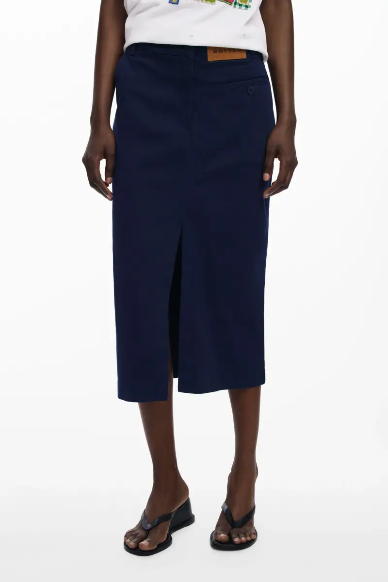 Gonna midi a tubino Botter BLUE miniatura 2