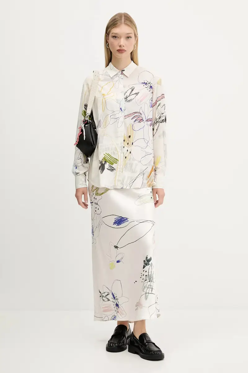 gonna PAUL colore beige 25WWFW07 miniatura 2