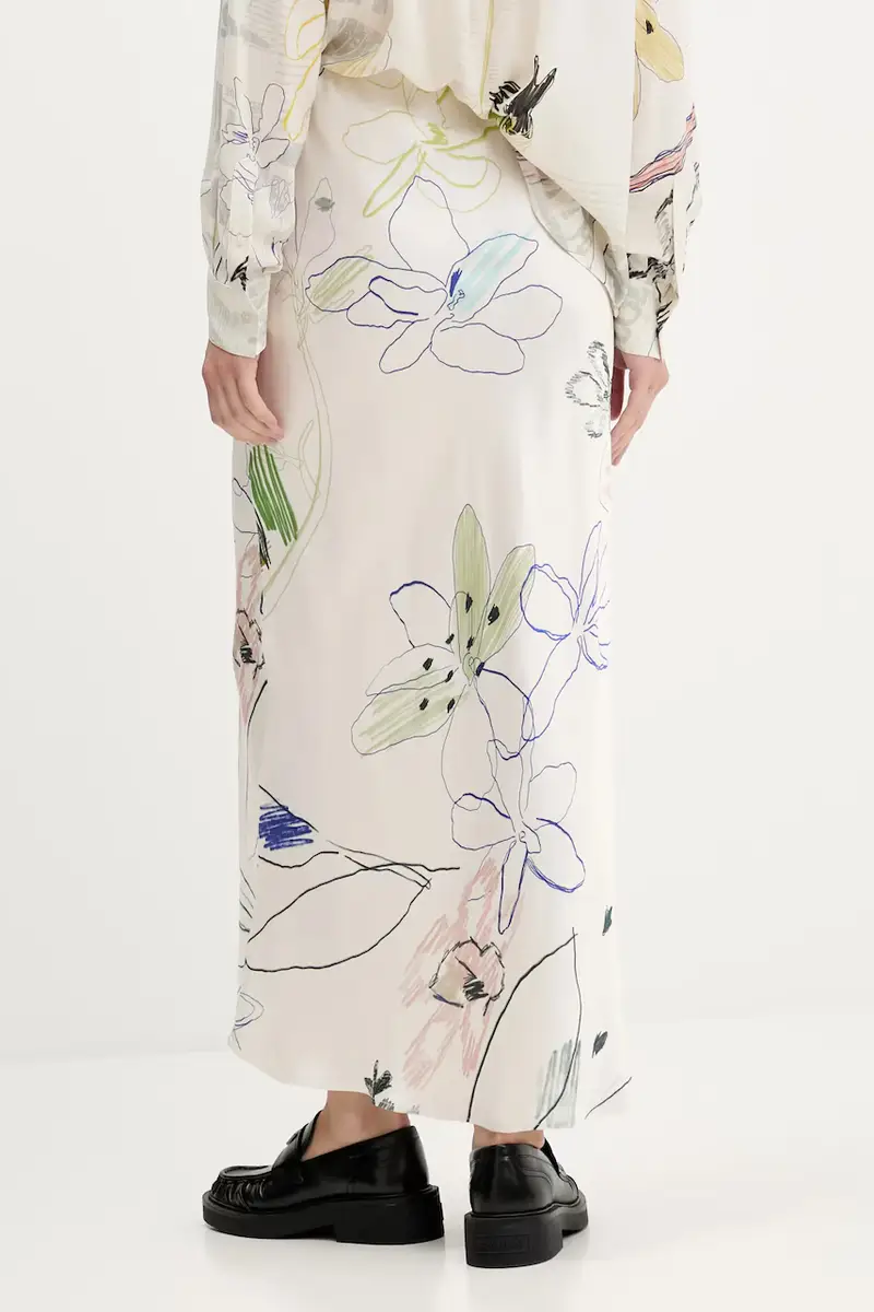 gonna PAUL colore beige 25WWFW07 miniatura 3