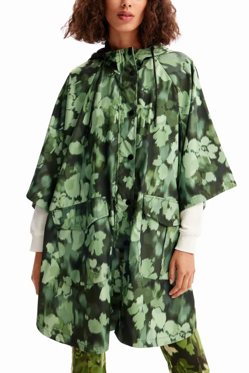 Impermeabile mimetico cappuccio GREEN miniatura 2