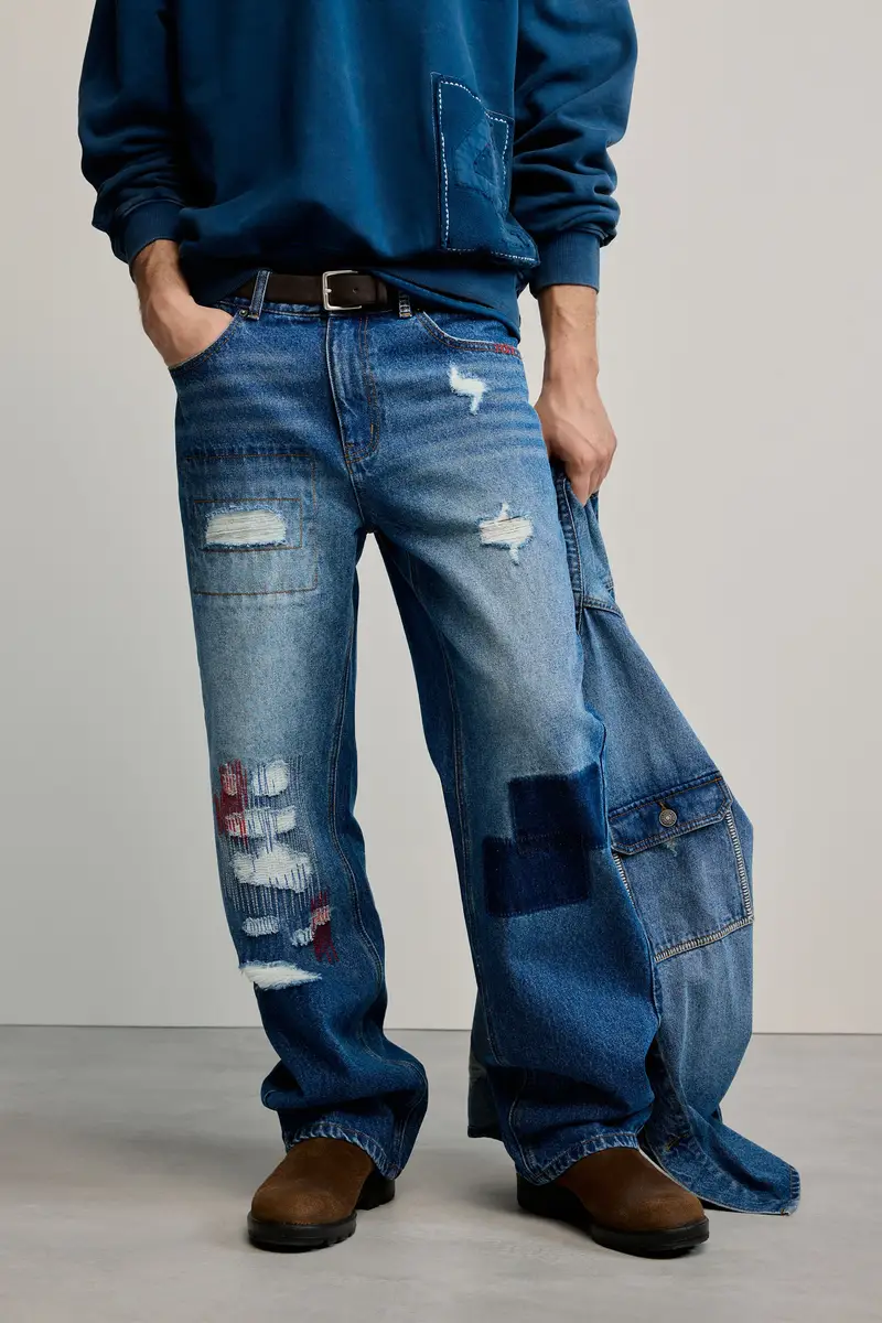 Desigual Jeans Nero 4214705 miniatura 2