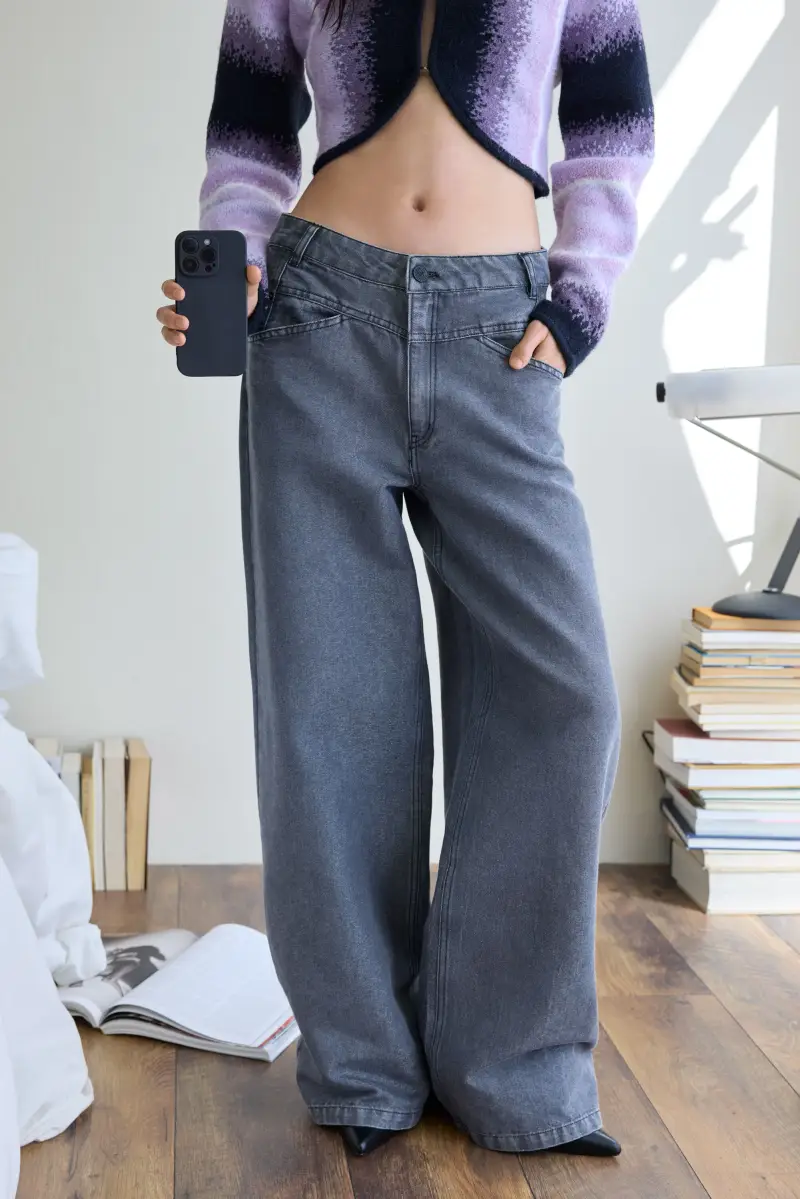 Desigual Jeans Nero 3502119 miniatura 2