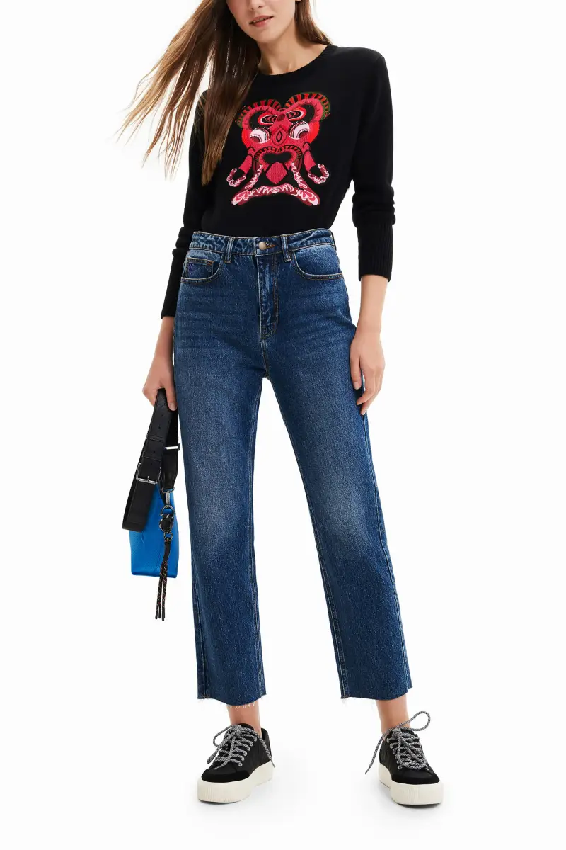 Desigual Jeans Blu 3839497 miniatura 2