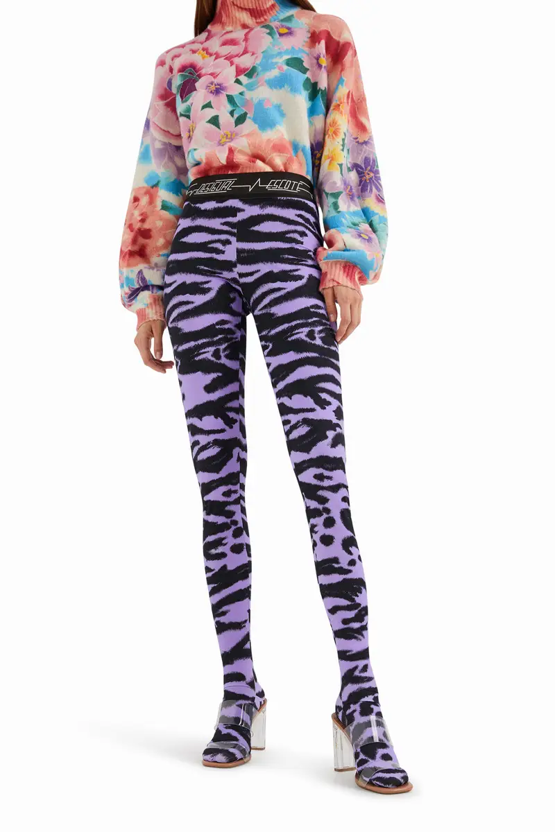 Desigual Leggings Rosso 2500432 miniatura 2