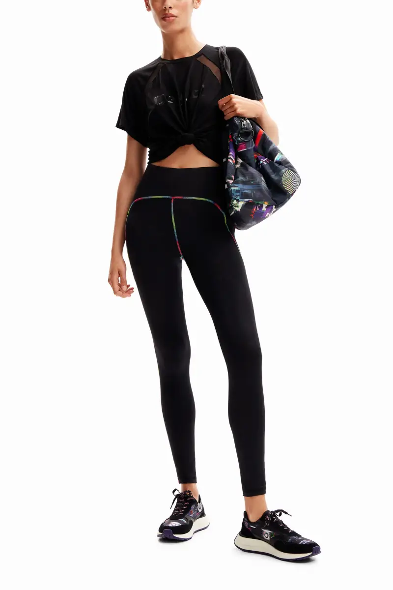 Desigual Leggings Nero 2682561 miniatura 2