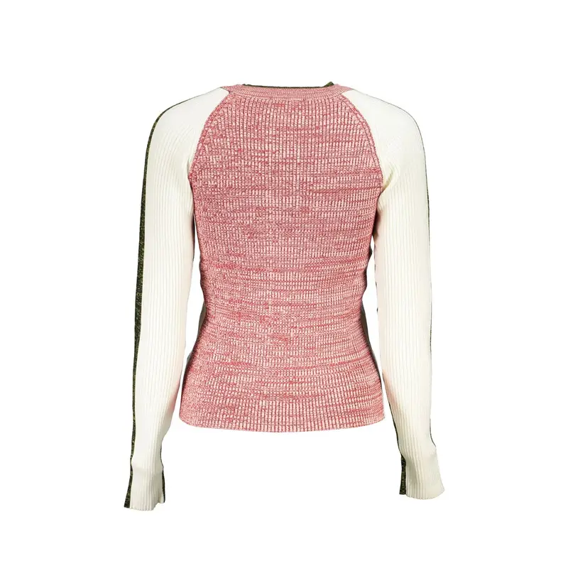 Maglia Donna Bianca con Dettagli a Contrasto Bianco miniatura 2