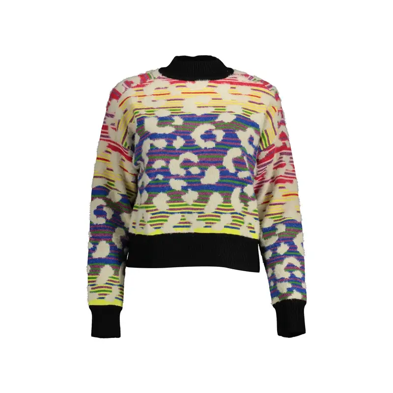 Maglia Donna Blu Dettagli a Contrasto