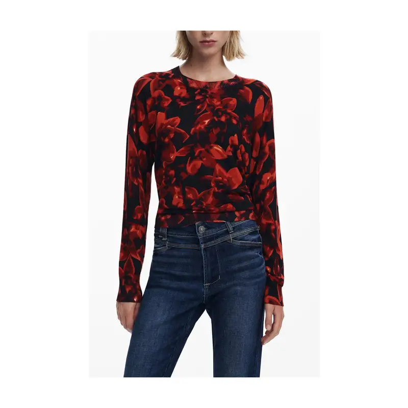 Desigual Maglia Donna Nera con Logo