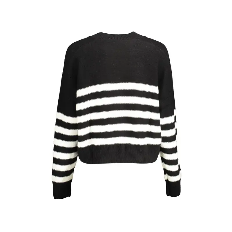 Maglia Donna Nera Ricamo Nero miniatura 2