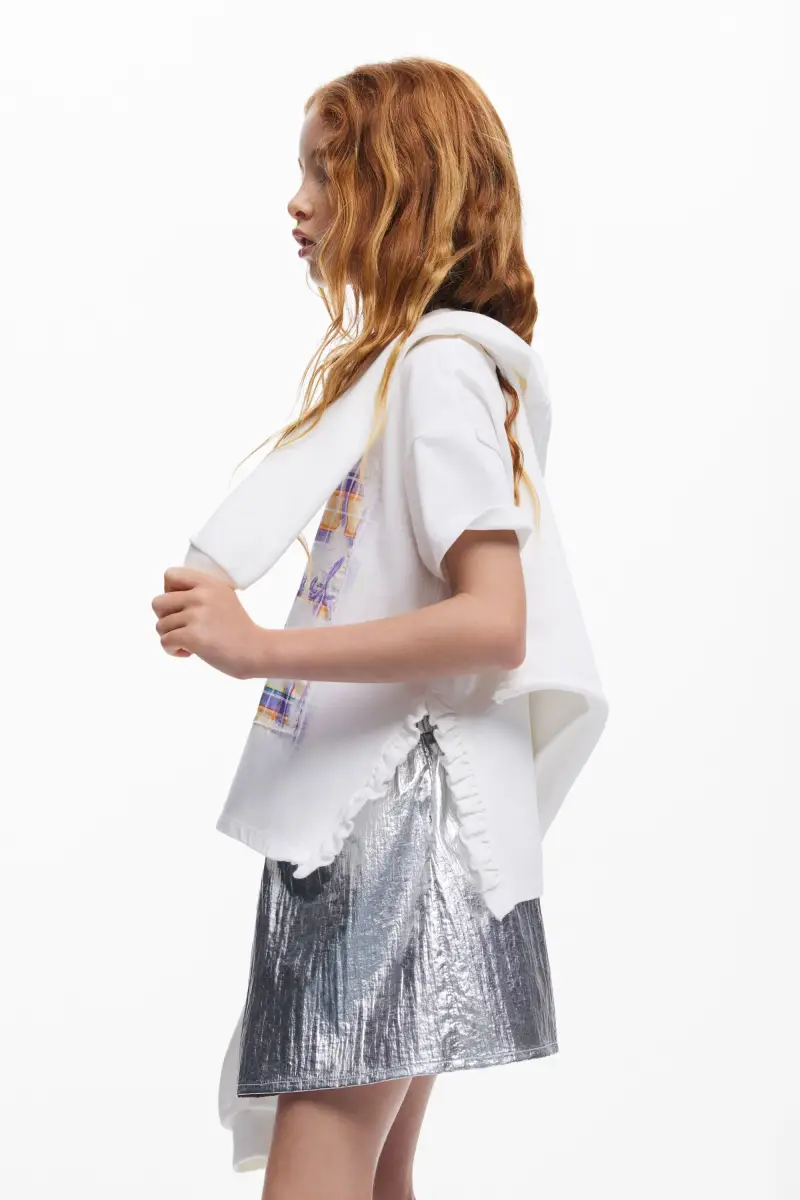 Maglietta a maniche corte a quadri WHITE miniatura 2