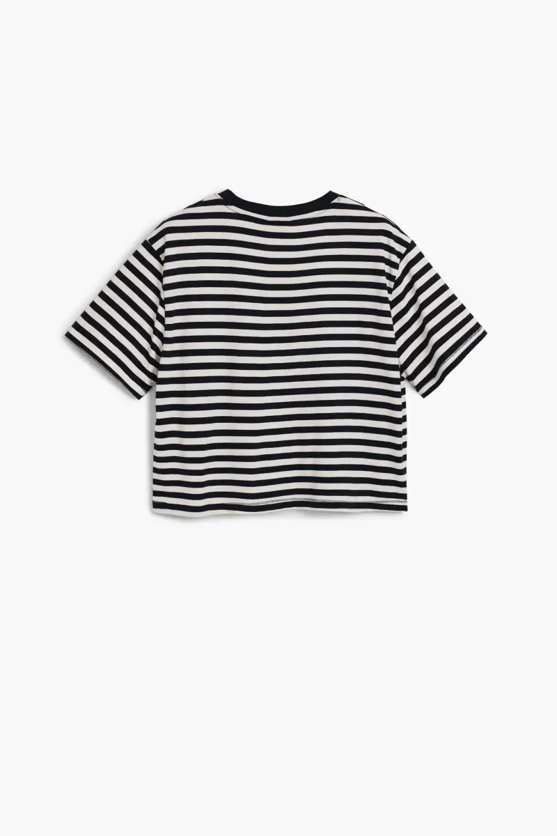 Maglietta a righe con faccia BLUE miniatura 2