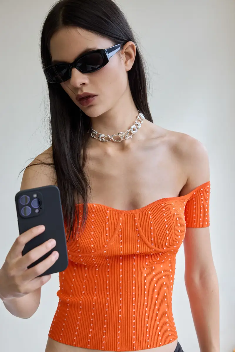 MAGLIETTA ATTILLATA ORANGE