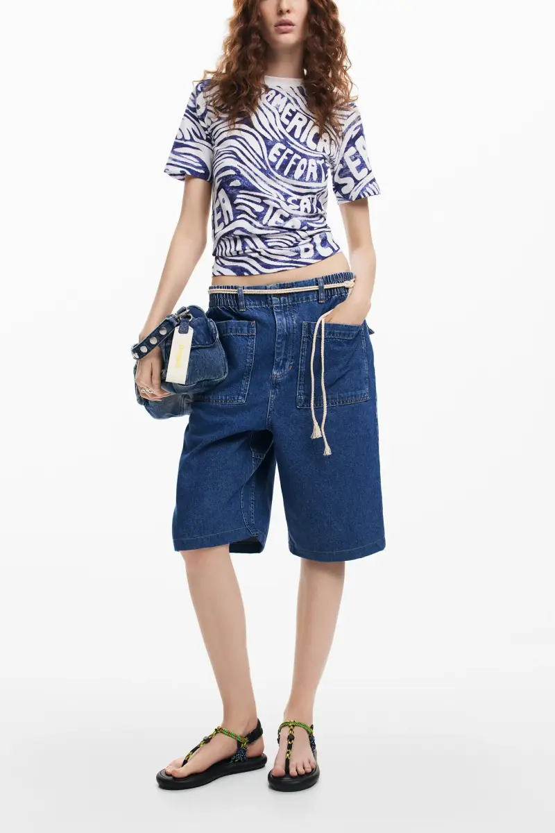 Maglietta blu American Magic BLUE miniatura 2