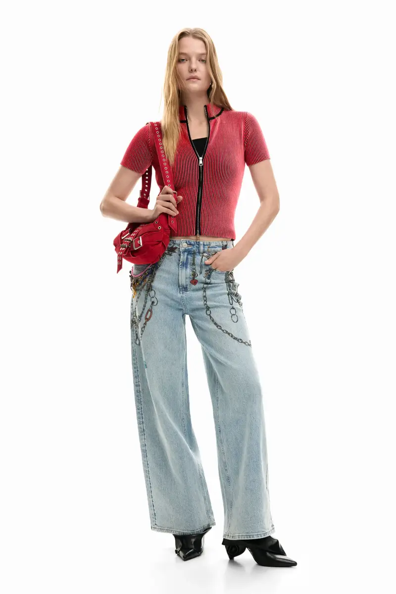 maglietta cangiante con cerniera RED miniatura 2