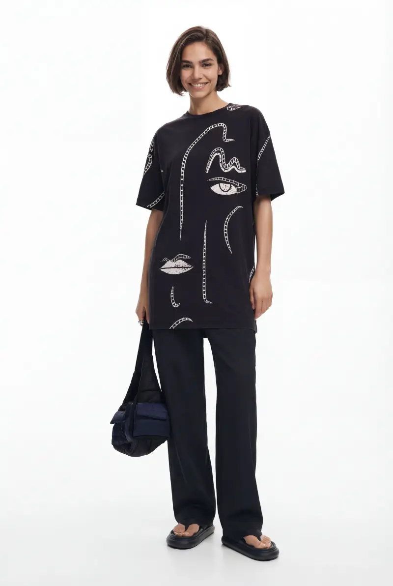 Maglietta con illustrazioni BLACK