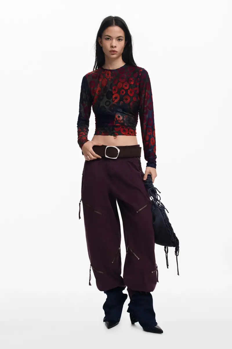 Maglietta con stampa a cerchi RED miniatura 2