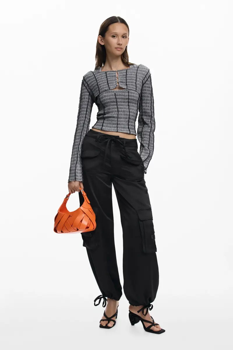 Maglietta con texture rimovibile BLACK miniatura 2