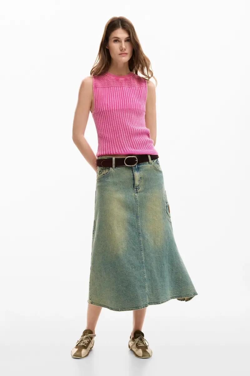 maglietta crochet RED miniatura 2