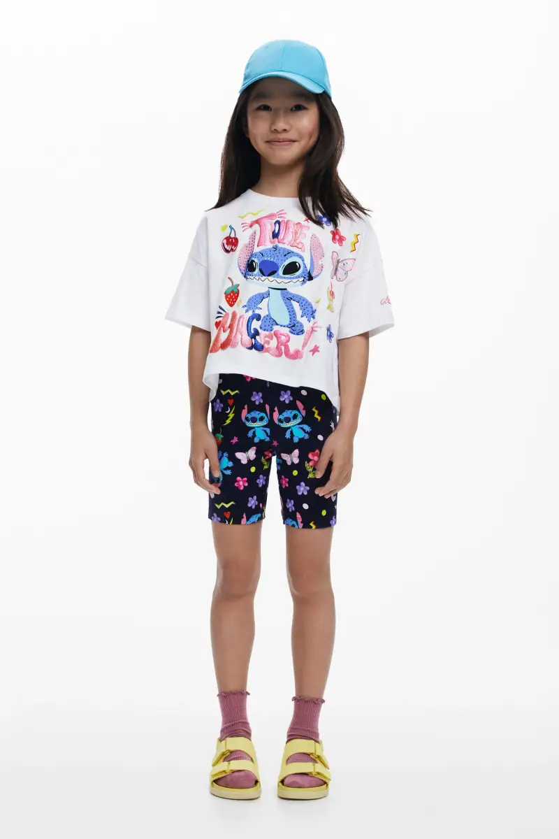 Maglietta cropped Stitchâ"¢ WHITE miniatura 2