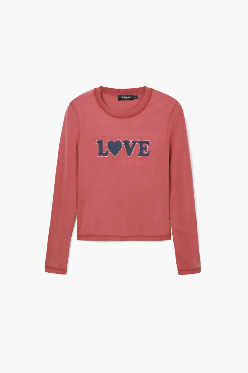 Maglietta I Love Desigual RED