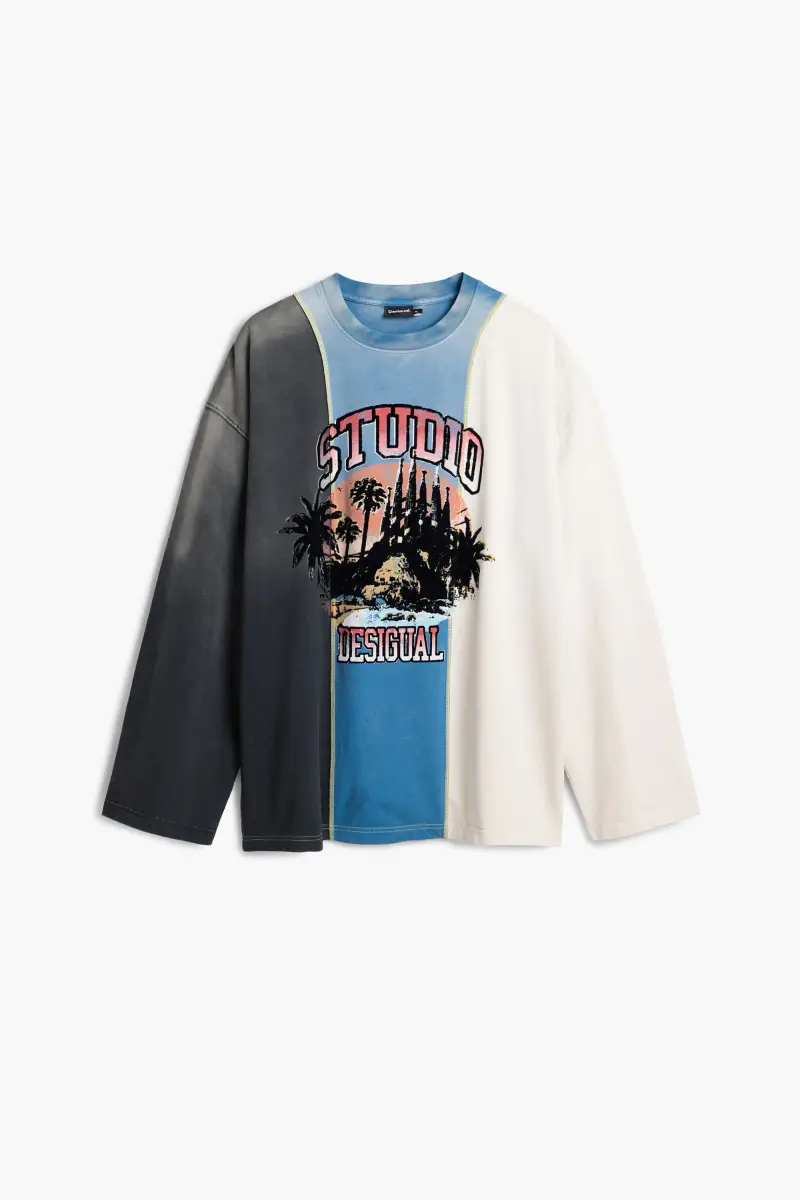 Maglietta palmeras studio BLUE