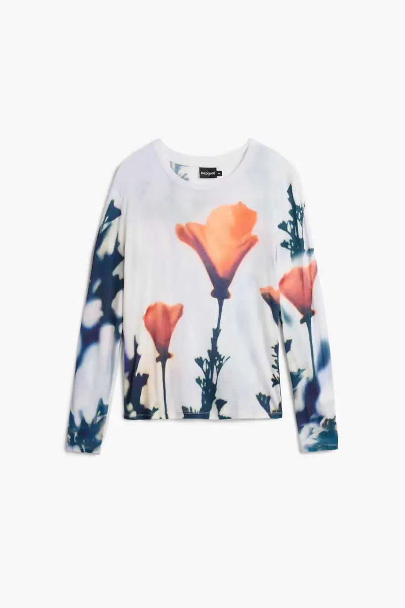 Maglietta papavero WHITE