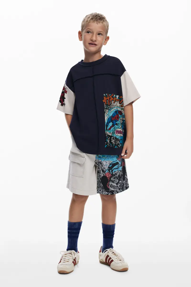 Maglietta Spidermanâ"¢ comic BLUE miniatura 2