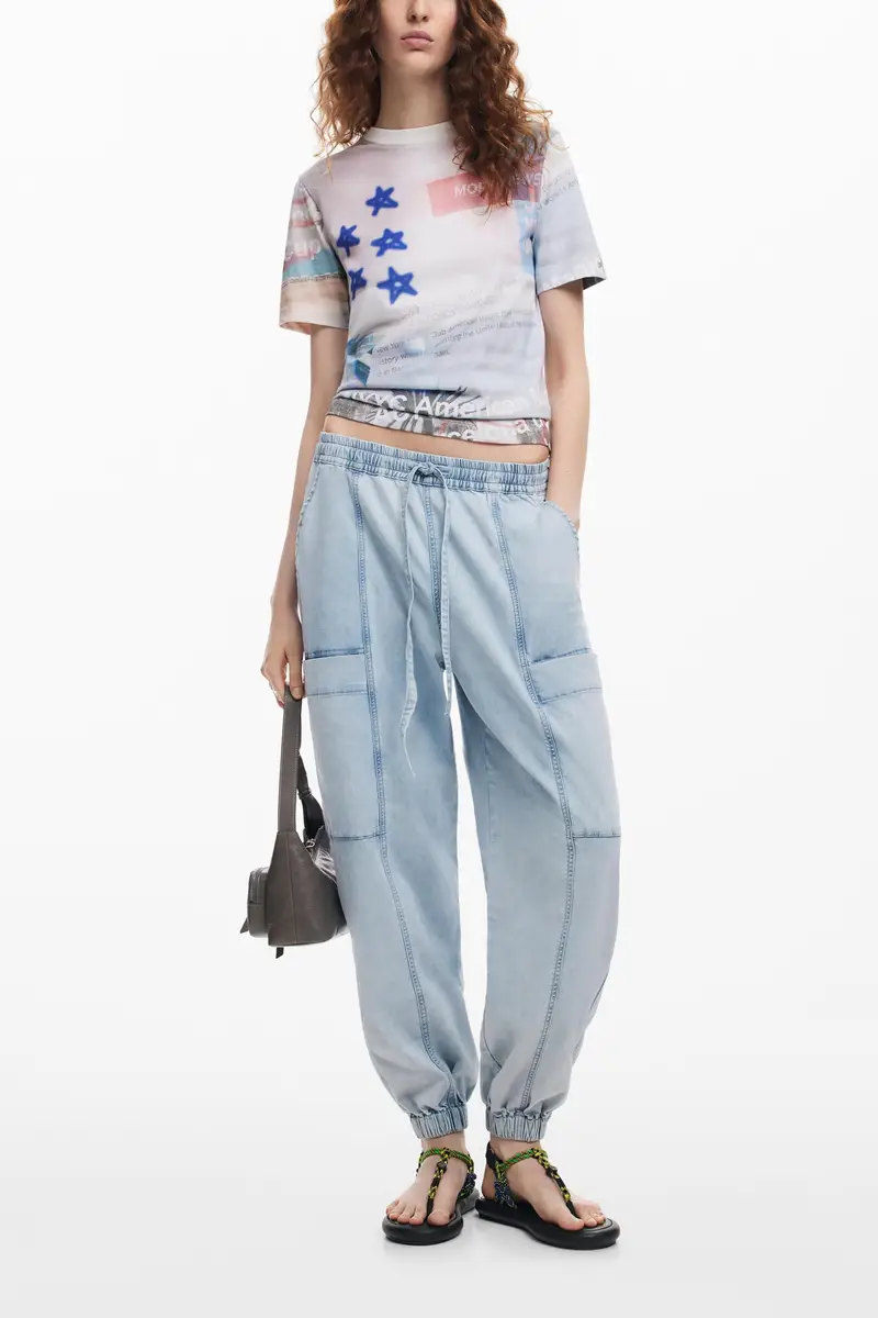 Maglietta stampata American Magic WHITE miniatura 2