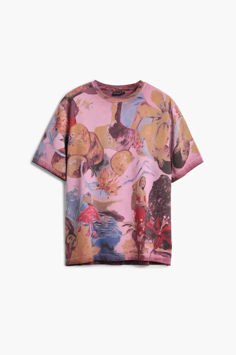 Maglietta stampata floreale RED