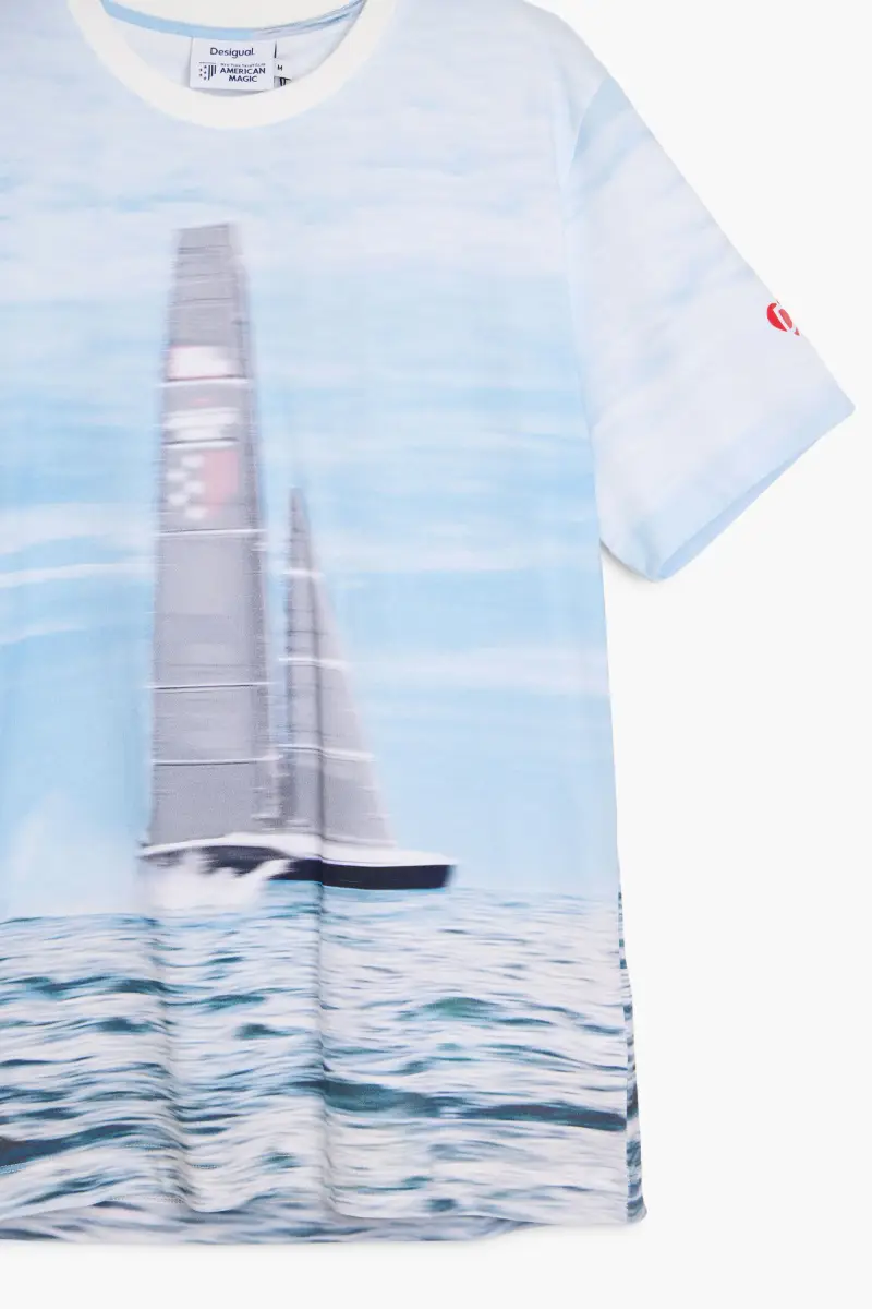 Maglietta veliero American Magic BLUE miniatura 2