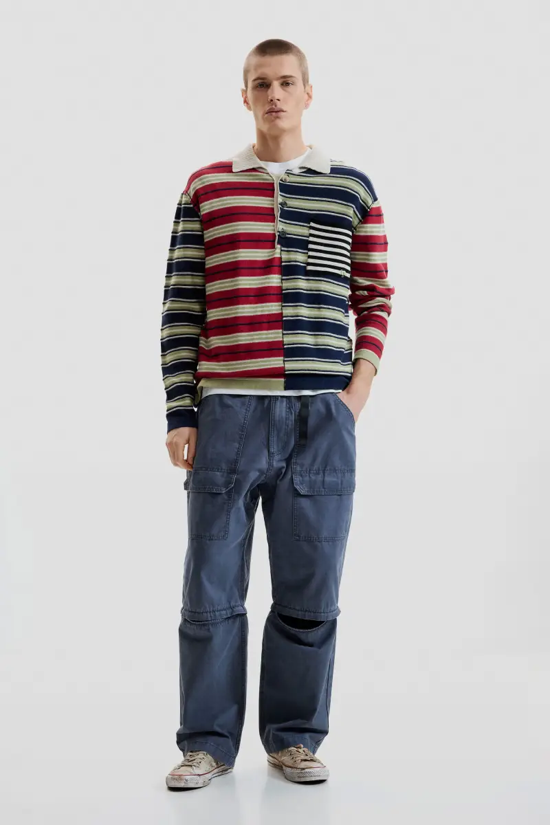 Maglione a righe BLUE miniatura 2