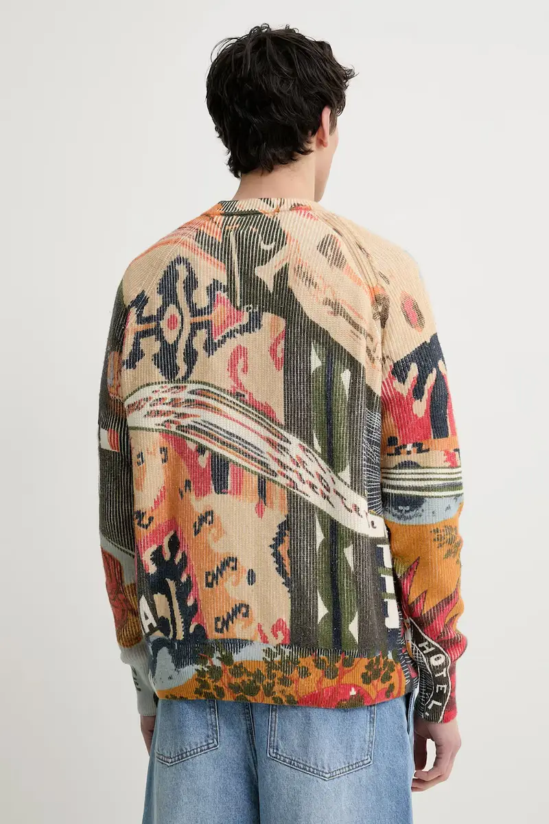 maglione AMA uomo colore arancione 25SMJF11 miniatura 3